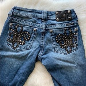 Miss Me | skinny jean pant with pocket accents